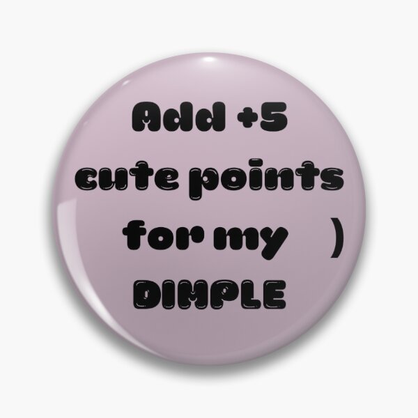 Item preview, Add +5 cute points for my dimple left cheek lavender purple designed and sold by GrammarDance.
