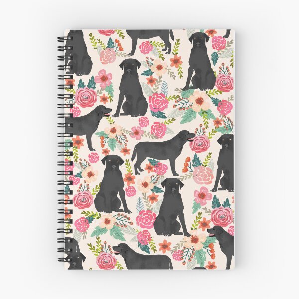 Item preview, black lab dog floral - vintage florals, floral pet, cute dog, labrador, black labrador, lab dog designed and sold by PetFriendly.