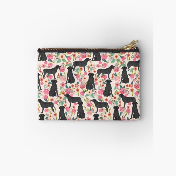 Item preview, black lab dog floral - vintage florals, floral pet, cute dog, labrador, black labrador, lab dog designed and sold by PetFriendly.