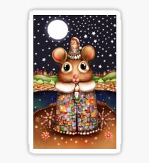 Little Bright Eyes the Radiant Christmas Mouse Sticker
