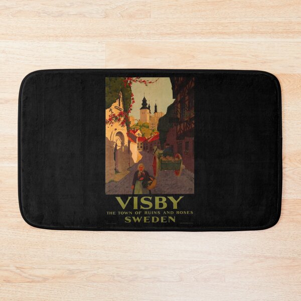 Item preview, Visby Sweden retro poster designed and sold by CorasPosters.