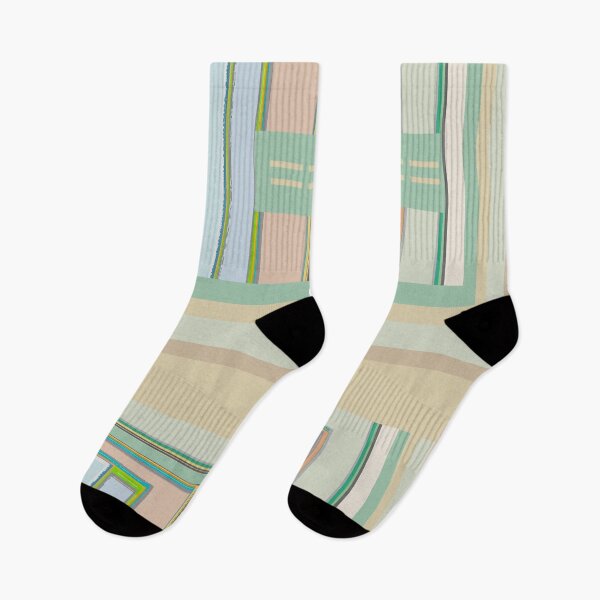 Item preview, Circuit Board Blips graphic design in tan terra cotta blue green designed and sold by djrunnels.