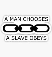 A Man Chooses Sticker