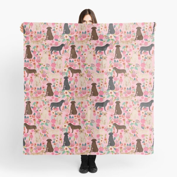 Item preview, labradors dog floral - vintage florals, floral pet, cute dog, labrador, black lab, chocolate lab, yellow labrador, lab dog designed and sold by PetFriendly.