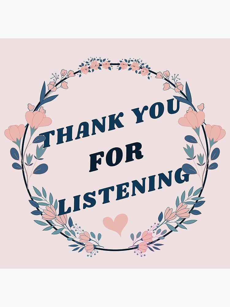 thanks for listening image