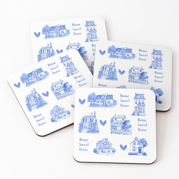 Item preview, Hand drawn watercolor houses into this beautiful pattern designed and sold by ArtscapesAmita.