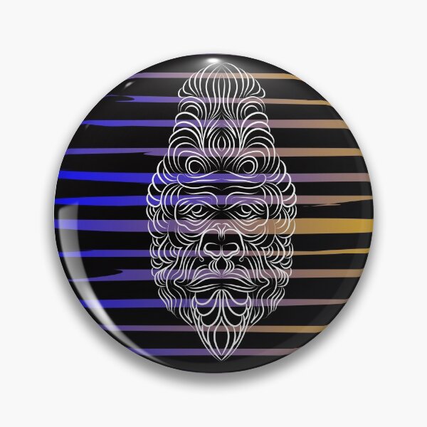 Item preview, Funky Psychedelic Linework Gorilla designed and sold by Slydell1.