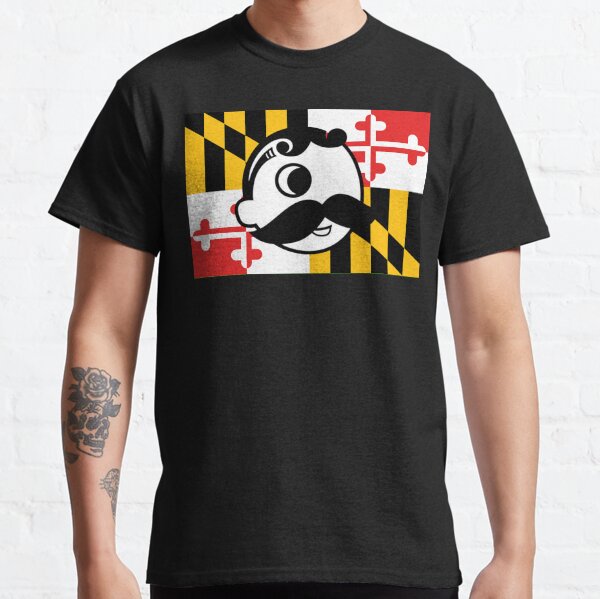 Maryland State Flag Natty Boh Bohemian Icon Symbol Baltimore Orange Classic T-Shirt