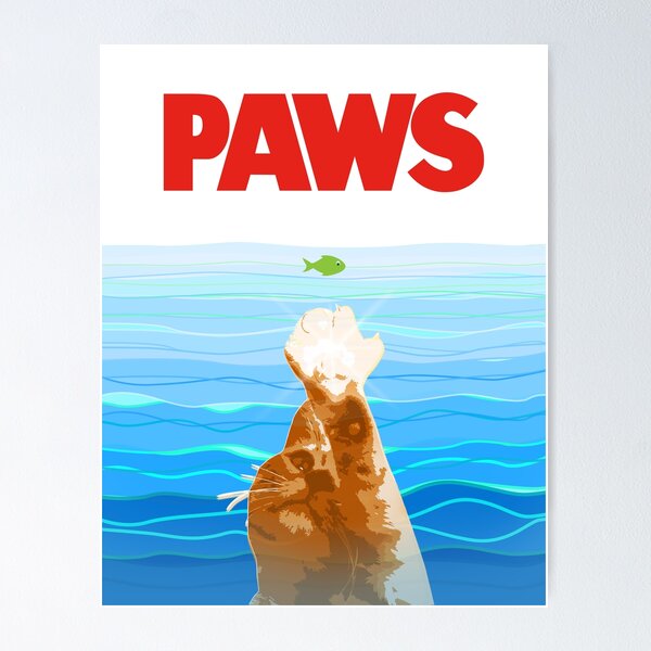 Item preview, Paws - Jaws parody designed and sold by helengarvey.