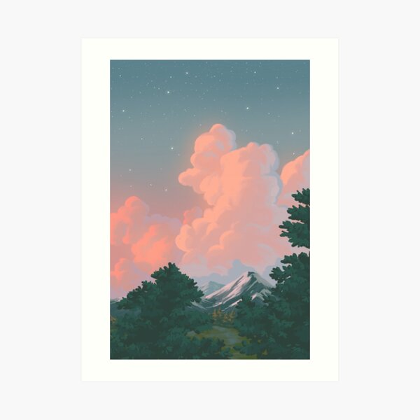 landscape study #1 Art Print