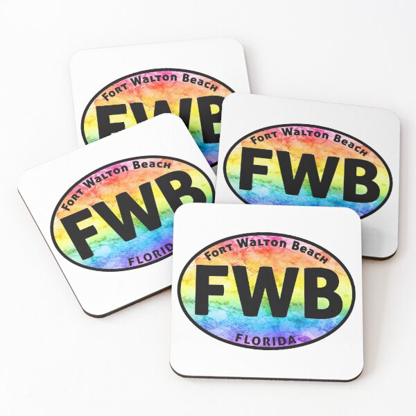 Item preview, Fort Walton Beach Florida Euro Oval Tie Dye designed and sold by DESTINATIONS DECAL.