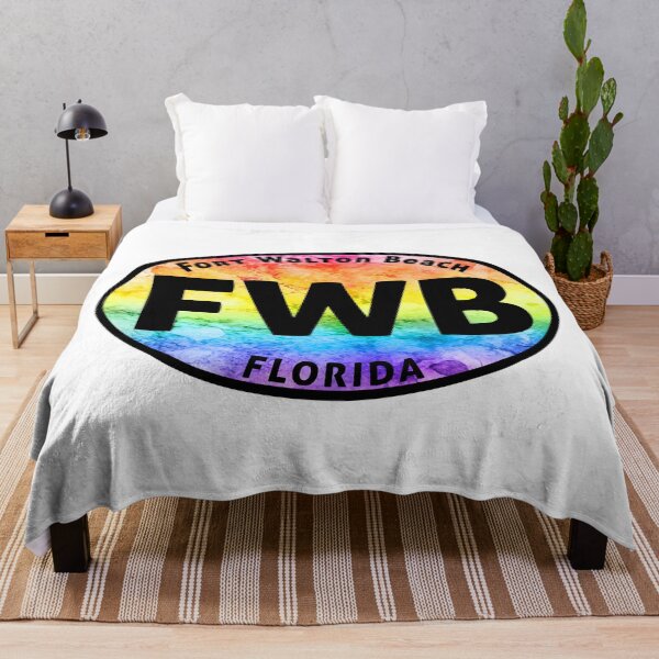 Item preview, Fort Walton Beach Florida Euro Oval Tie Dye designed and sold by DESTINATIONS DECAL.