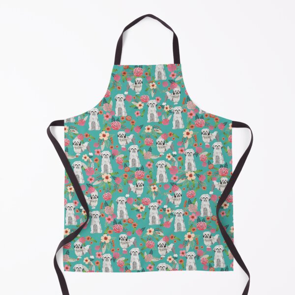 Item preview, lowchen dog floral - vintage florals, floral pet, cute dog, lowchen designed and sold by PetFriendly.