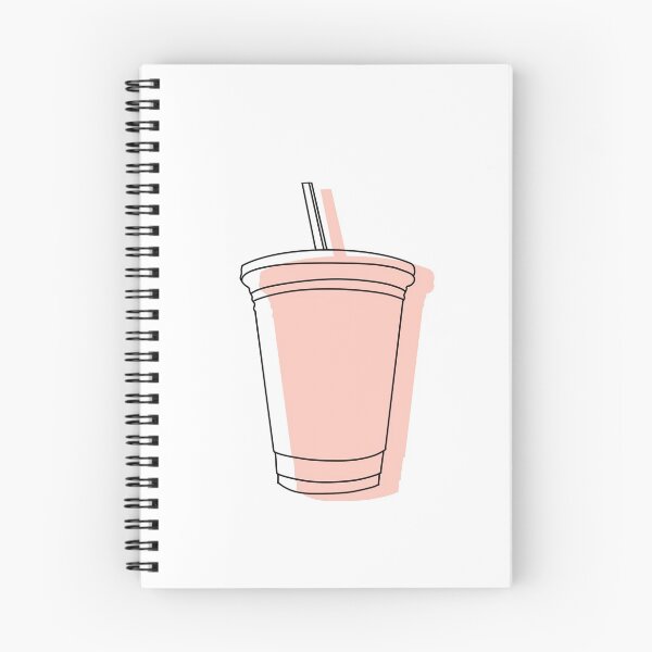 Item preview, iced coffee outline with peach  designed and sold by whatthemichelle.
