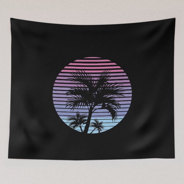 Item preview, Vaporwave Palm Sunset Aesthetic  designed and sold by ghost888.