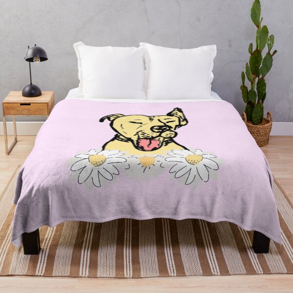 Item preview, Jawning dog with flowers, designed and sold by NinaBetterNot.