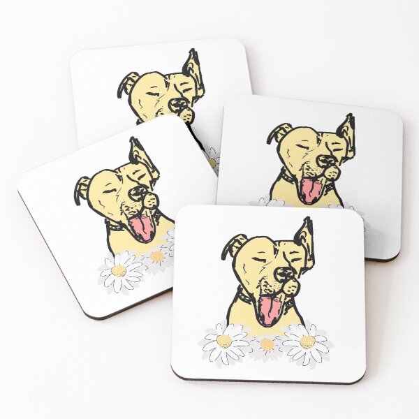 Item preview, Jawning dog with flowers,  designed and sold by NinaBetterNot.