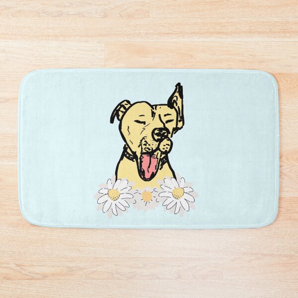 Item preview, Jawning dog with flowers,  designed and sold by NinaBetterNot.