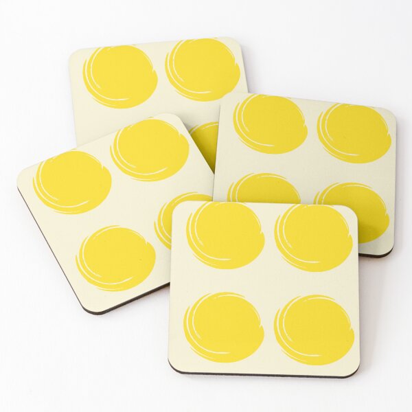 Item preview, 4 Lemons  Circles Yellow Pattern designed and sold by KishShop.