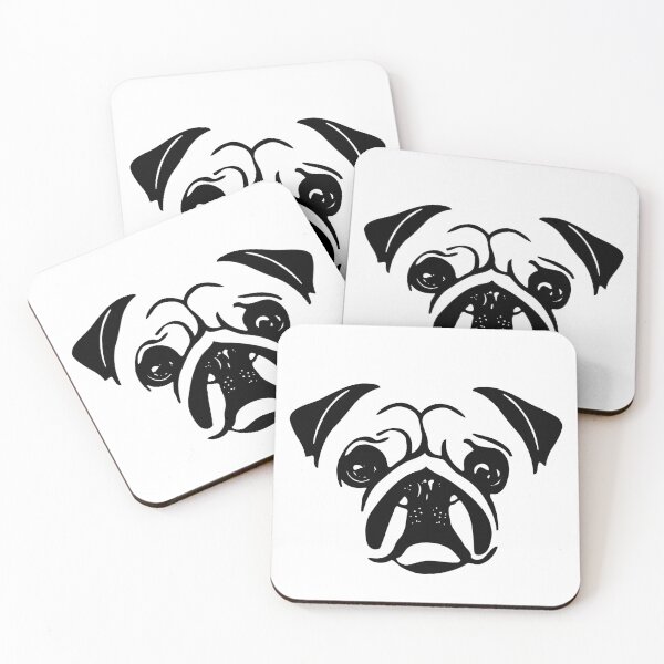 Item preview, Cute pug face designed and sold by Agaly.
