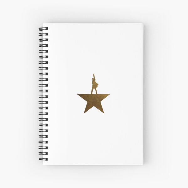 Golden Hamilton Star Cuaderno de espiral