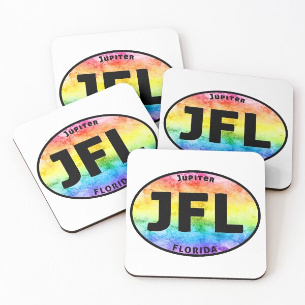 Item preview, Jupiter Florida Euro Oval Tie Dye Beach designed and sold by DESTINATIONS DECAL.