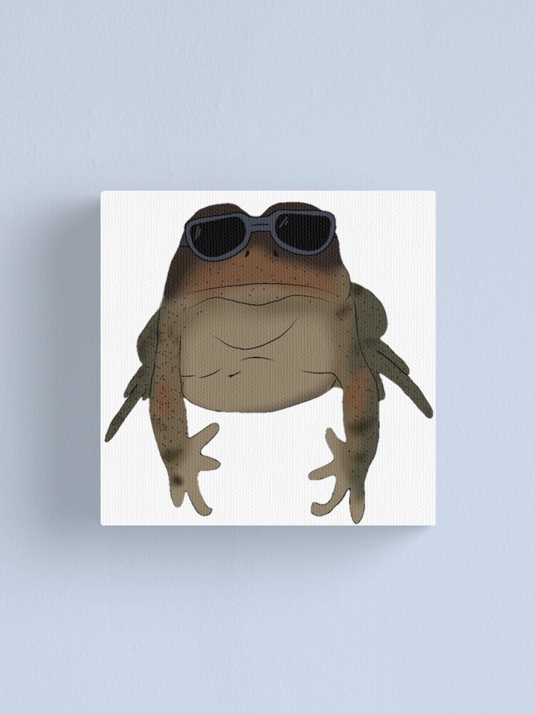 “Cool frog wearing cool sunglasses” Canvas Print for Sale by iarasosan
