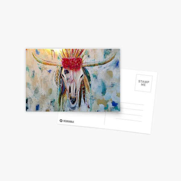 Flower Skull Postcard