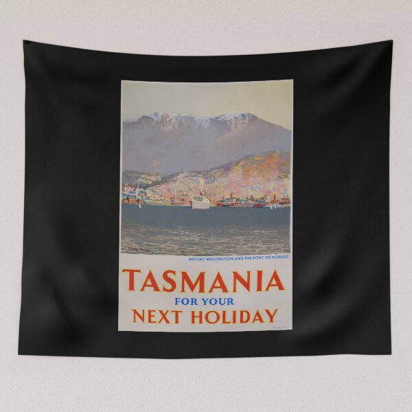 Artikelvorschau, Tasmania for your next Holiday retro poster entworfen und verkauft von CorasPosters.