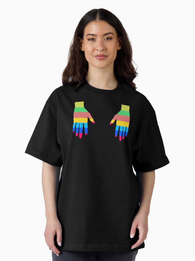 Thumbnail 2 of 7, Oversized T-Shirt, Hands In Color designed and sold by Vk91.