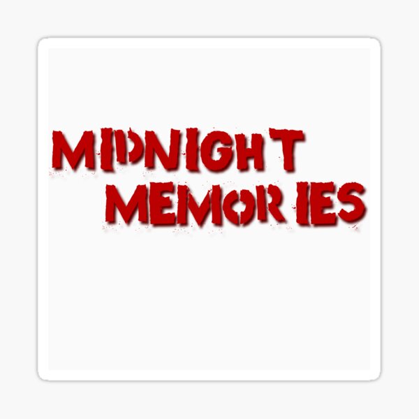 Midnight Memories Stickers for Sale | Redbubble