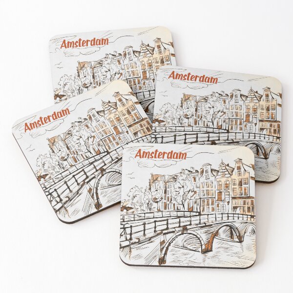 Item preview, Amsterdam sketch illustration designed and sold by Shevi.