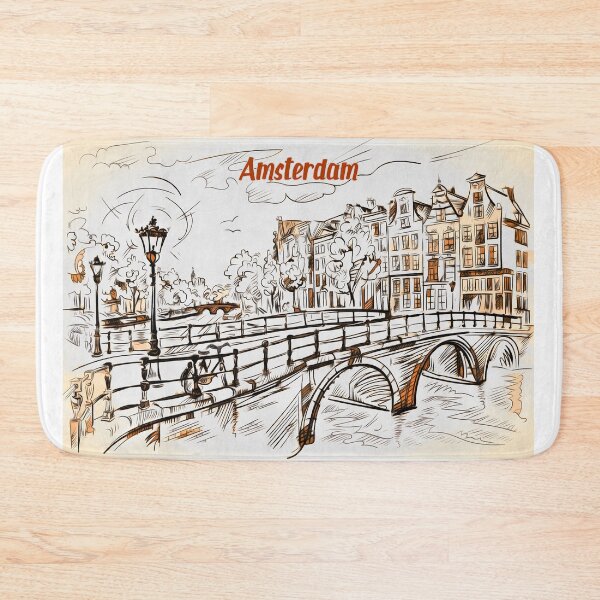 Item preview, Amsterdam sketch illustration designed and sold by Shevi.