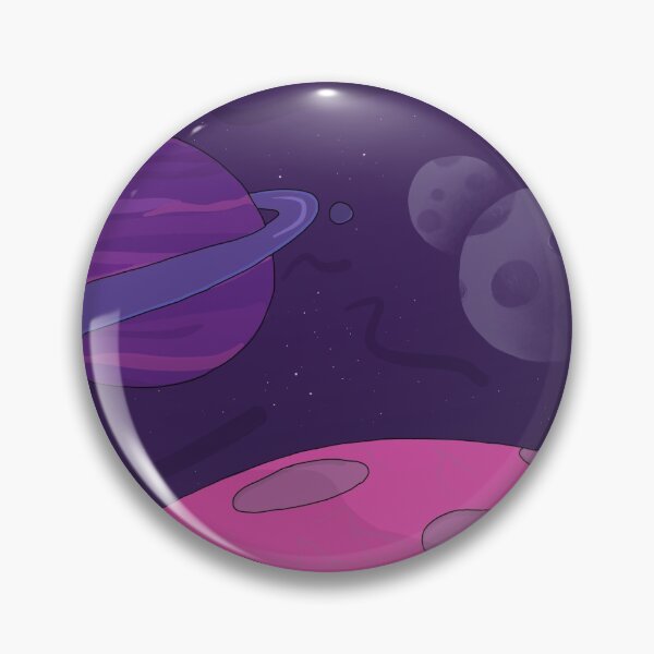 Item preview, Alien planet purple night sky in space designed and sold by hi-kiki-hi.