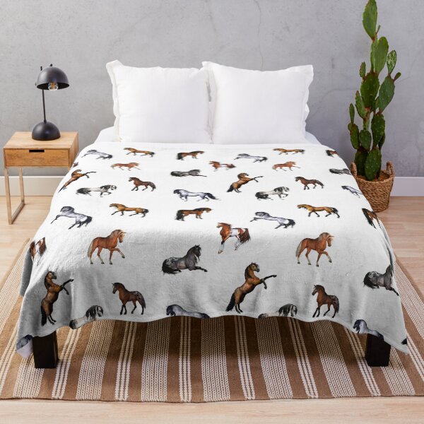 Item preview, Many cute wild horses - seamless pattern designed and sold by Chrissie Creative.