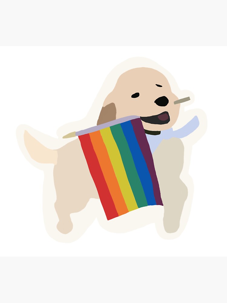 "Dog Pride Flag" Sticker by amackaman Redbubble
