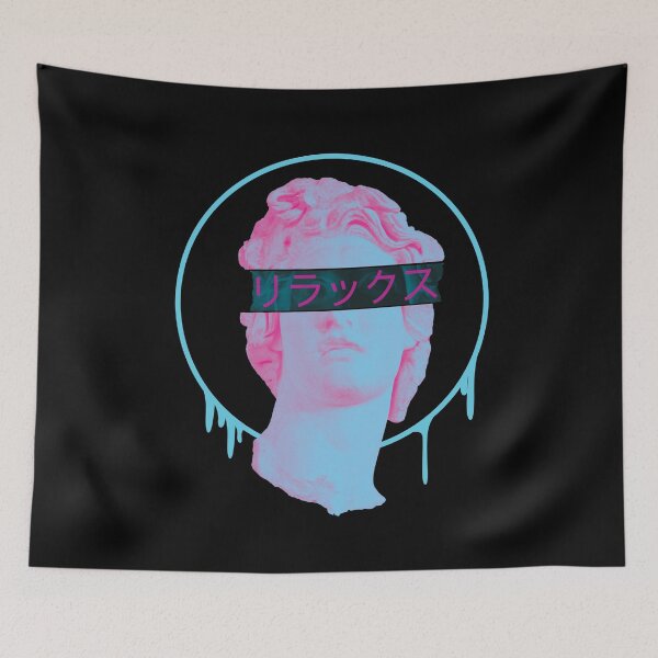 Item preview, Helios Relax Blindfold Japanese Vaporawve Aesthetic  designed and sold by ghost888.
