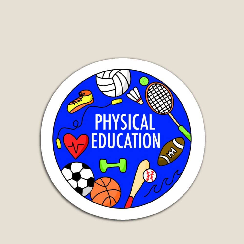 Physical education (neon colors) Sticker for Sale by ArianneBoutique