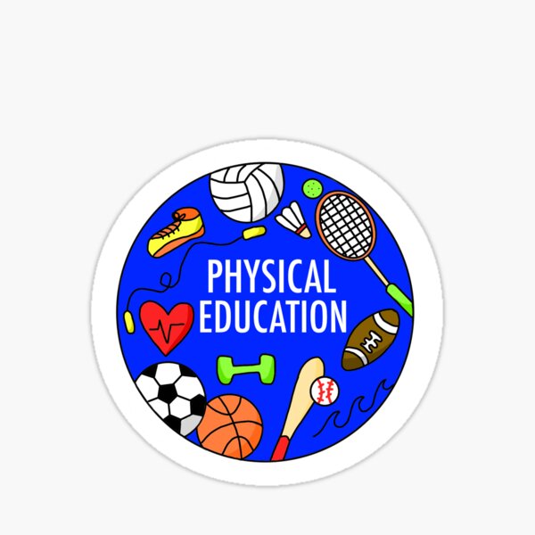 Physical education (neon colors)" Sticker by ArianneBoutique | Redbubble