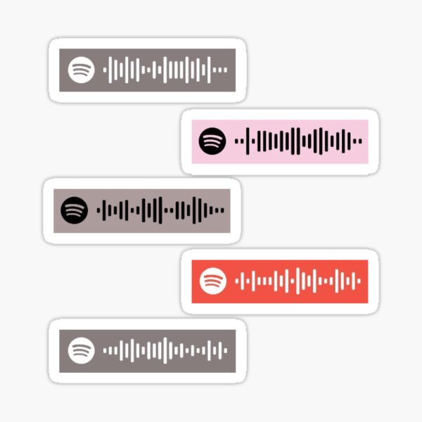 Justin Bieber Spotify Códigos de canciones Pegatina