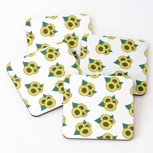 Item preview, Sunflower pattern in white designed and sold by Cathal O'Toole.