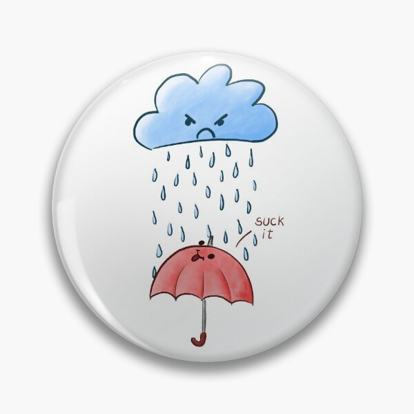 Item preview, Suck it - rain cloud and umbrella designed and sold by sarabotx.