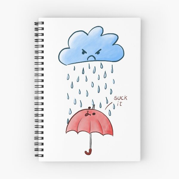 Item preview, Suck it - rain cloud and umbrella designed and sold by sarabotx.