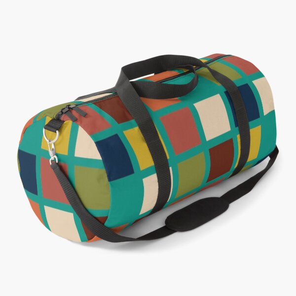 Item preview, Mid Century Modern Geometric Mosaic Pattern in Mustard, Orange, Olive, Teal designed and sold by kierkegaard.