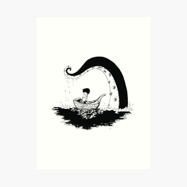 Illustration tentacule Impression artistique