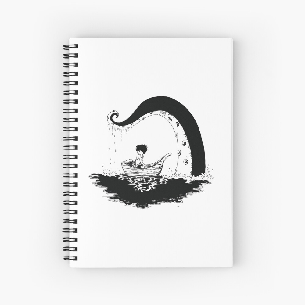 Cahier à spirale « Illustration tentacule»