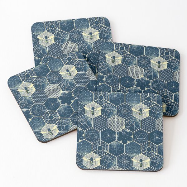 Item preview, Denim Geo Wasps - PATT0078 designed and sold by 3-Starfish.