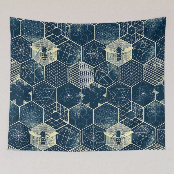 Item preview, Denim Geo Wasps - PATT0078 designed and sold by 3-Starfish.