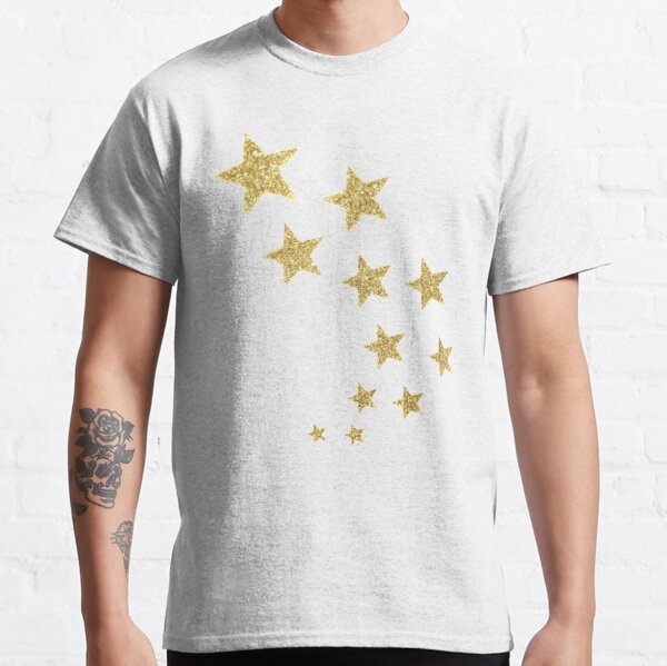 Gold Star Glitter Design' Men's T-Shirt