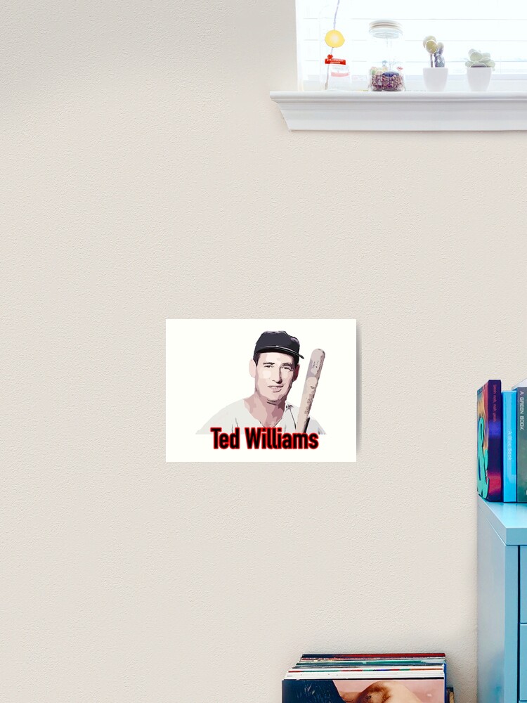 Ted Williams fine art print featuring Ted Williams